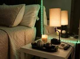 Cozy room with private bathroom, balcony