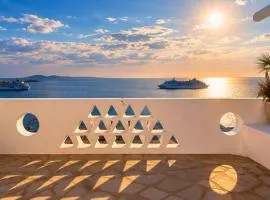 Yalos mykonos 3 bedroom Luxury home in Mykonos Town with Sea & Sunset view