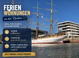 Ferienwohnungen Haus Krabbe zentral & hundefreundlich, ideal für Paare und Alleinreisende, zwischen Bremerhaven und Cuxhaven