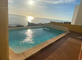 Mediterranean villa with pool and magnificent sea views and walks