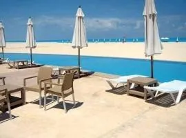Chalet with roof pool view