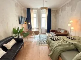 Frisch renoviertes Altbau Apartment 2 Parkplätze im Leipziger Westen, für Gruppen bis 6 Personen, 10 Minuten vom Zentrum