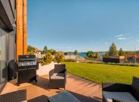 Pratum Pink&Blue Mikołajki - Apartament 2 Glamour z widokiem na jezioro i GRILLEM