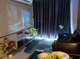 Asoke City View Projector Room