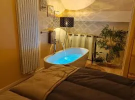 3-Raum-Kuschelnest mit Privatsauna und Whirlwanne