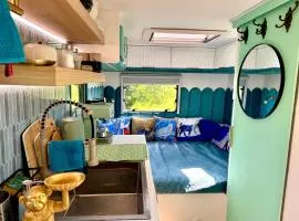 Luxury caravan at Bohemian lodge