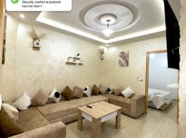 Appartement moderne & calme Clim Wifi TV connectée Plage à pied, hotel a Saïdia