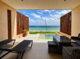 Private villa among palms in Telchac