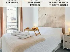 3 bedrooms, Free parking, 10 min from the Arena