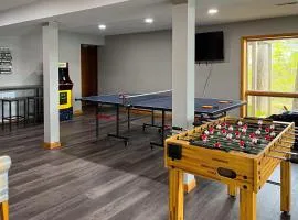 Lovely lakefront home with private brand-new dock, game room, beach, boat access