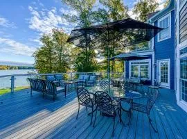 Lakefront home with private hot tub, WiFi, fun rec room, & beach area