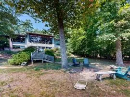 Family Lake House with Deck, Private Dock/Boathouse, Grill, Firepit, & Fast WiFi