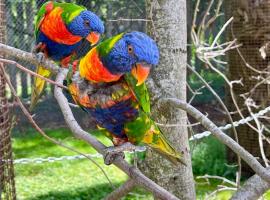 Suite Aracari, clim, balneo, terrasse - Parc des Oiseaux, hôtel à Villars-les-Dombes