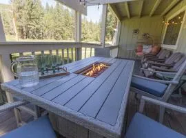 Breath in Fresh Mt Spring Air from a Private Deck with a River & Golf Course View