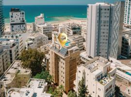 Mamad Upscale Home Balcony, Parking Next To Beach, h&oacute;tel &iacute; Tel Aviv