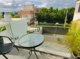 Bright 2BR Apartment Terrace & Pool Grand Baie