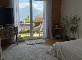 Chambre avec vue sur Montagne dans notre appartement