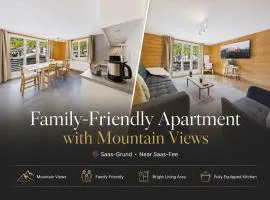 Family-friendly apartment with mountain views