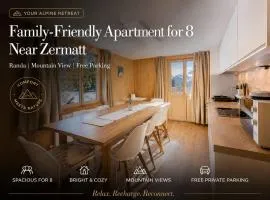 Family-Friendly Apartment for 8 near Zermatt