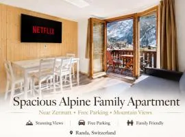 Spacious Alpine Family Apartment near Zermatt
