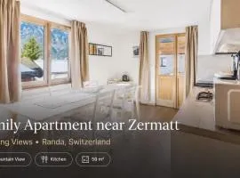 Family Apartment near Zermatt with Stunning Views