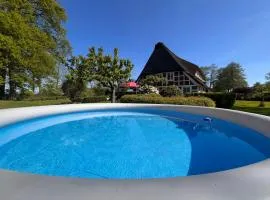 Luxus-Landhaus Nordsee, Sommer-Pool, Kaminofen, große Terrasse, Grill, 2 Schlafzimmer, Küche, Bad, WLAN,