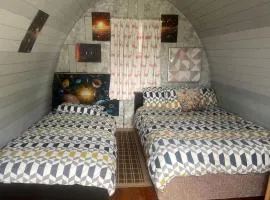 Peaceful Glamping Pod with Biodiversity Habitat Near Shannon Estuary in Erribul, County Clare