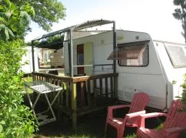 caravane 2 personnes au camping de kerivoas