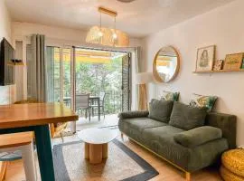 Apartamento en el centro de Calella con piscina y pista de tenis
