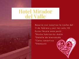 Hotel Mirador del Valle, hotel Casarabonelában