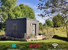 L'Oustalou - Tiny house en Aubrac - vue panoramique sur la nature