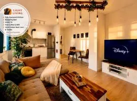 CASA CLARA - Helle 2-Zi-Whg nahe Uniklinik & Zentrum, Küche und SmartTV