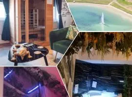Spa-Sauna-Ciel de pluie tropicale-Champagne Nuit Romantique - Escapade Mâconnaise