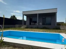 Mountain view modern house, pool and terrace