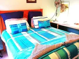 Executive Double room-2 bedrooms, lounge, TV, with private bathroom, patio