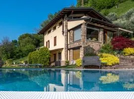 Casa Ronco Frati, piscina vista lago