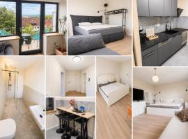 Luxuriöses Apartment in Fulda, ruhige Lage, Garten, 3 Schlafzimmer, bis 8 Gäste, hotell sihtkohas Fulda