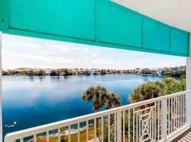 Sunset-view dog-friendly condo w balcony overlooking water beach access pool & hot tub