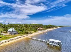 Gulf-front dog-friendly home with private pool great view deck & beach access