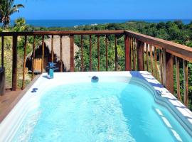 Cabaña Guacamaya Vista al Mar y Jacuzzi Privado Cielva Tayrona, hotel di Los Naranjos