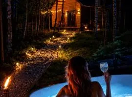 DOMEK W BRZOZACH JacuzziBalia w cenie Las Blisko Jeziora