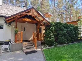 Dom Letniskowy JULKA z Kominkiem, Łódka, Rowery - Jezioro GIM - Park BARTBO