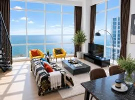 Panoramic Sea view 2BR Duplex High Floor George Town 203A Maritime Suite