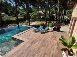 Maison indépendante de 26m2 avec Jardin, Climatisation et accès piscine l'été