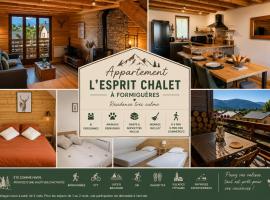 L'esprit chalet - draps et serviettes inclus、フォルミゲールのホテル
