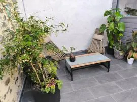 Grange rénovée bohème chic dans les