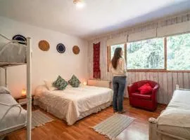 Hostal casona del Agua Habitacion familiar 5 personas Bano privado Cajon del Maipo