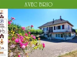 Avec Brio - Maison avec terrasse, Parking privé, 2 chambres 3 lits