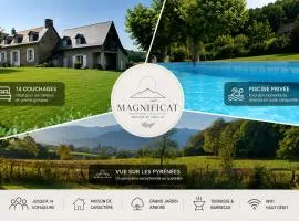 Magnificat Pyrénées piscine calme 14 pers