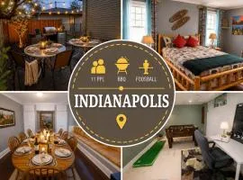 Best Location!5BD Spacious Home-BBQ-Foosball-11PPL Downtown Indy IN